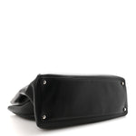 Calfskin Cerf Executive Shopper Tote Black