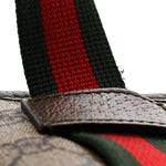 GG Supreme Monogram Neo Vintage Web Belt Bag Brown
