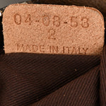 Snakeskin Grained Calfskin Chevron Paddington Brown