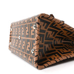 Vitello Century F is Fendi Whipstitch Threads FF Embossed Small Runaway Satchel Tobacco Orzo