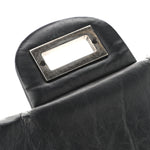 Aged Calfskin Quilted 2.55 Reissue 227 Flap Black