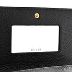 Calfskin Mini GG Marmont Chain Wallet Black