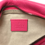 Grained Calfskin Small Logo Belt Bag Box Pink Green