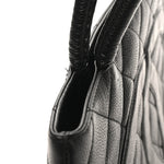 Caviar Quilted Medallion Tote Black