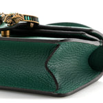 Dollar Calfskin Crystal Mini Dionysus Top Handle Bag Emerald