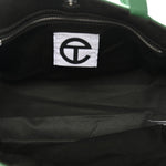 Vegan Leather Medium Shopping Bag Greenscreen