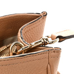 Pebbled Calfskin Medium Bamboo Shopper Tote Camelia