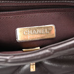 Lambskin Quilted Medium Chanel 19 Flap Dark Brown