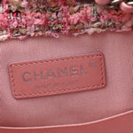 Tweed Calfskin Quilted Gabrielle Backpack Pink