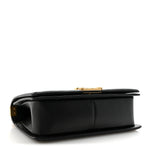 Lambskin Quilted Medium Boy Flap Black
