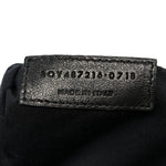 Calfskin Y Quilted Monogram Medium Loulou Chain Satchel Black