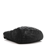 Crinkled Coated Canvas Le Marais Hobo Black