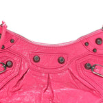 Agneau Arena Le Cagole Shoulder Bag XS Hot Pink