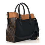 Calfskin Monogram On My Side MM Black