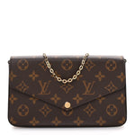 Monogram Pochette Felicie Chain Wallet Fuchsia