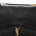 Lambskin Matelasse Monogram Large Jamie 4.3 Black