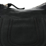 Calfskin Medium Marcie Satchel Black