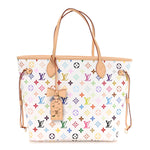 LV X TM Monogram Multicolor Neverfull MM White