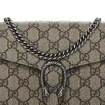 GG Supreme Monogram Mini Dionysus Chain Wallet Beige Taupe