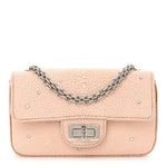 Galuchat Stingray Crystal Embellished 2.55 Reissue Mini Flap Light Pink