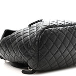 Lambskin Quilted Large Urban Spirit Backpack Black