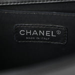 Calfskin Quilted Medium Boy Flap Black