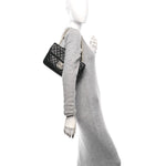 Lambskin Quilted Medium Westminster Pearl Flap Black