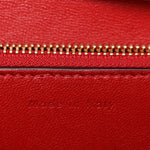 Box Calfskin Medium Classic Box Flap Bag Dark Brick