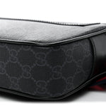 Soft GG Supreme Monogram Web Belt Bag Black Grey