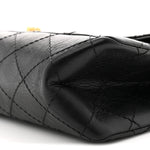Aged Calfskin Quilted 2.55 Reissue 226 Flap Black