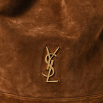 Suede Monogram Large Jamie Pochon Caramel Cognac