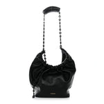 Mellow Nappa Small Monochrome Squeeze Bag Black