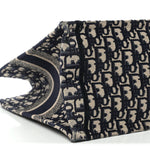 Oblique Medium Book Tote Blue Multicolor