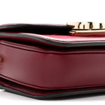 Crepe Wool Silk GG Monogram Go Small Shoulder Bag Rosso Ancora