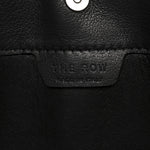 Polished Saddle Calfskin Small Alexia Bag Black