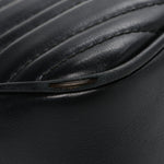 Calfskin Matelasse Small GG Marmont Chain Shoulder Bag Black