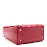 Patent Cannage Medium Lady Dior Red