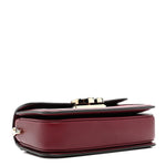 Crepe Wool Silk GG Monogram Go Small Shoulder Bag Rosso Ancora