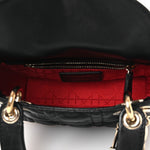 Lambskin Cannage Mini Lady Dior Black