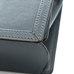 Calfskin Mini Barcelona Shoulder Bag Stone Blue