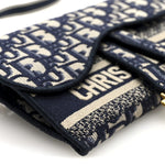 Oblique Slim Saddle Pouch Blue