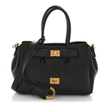 Smooth Calfskin Mini Bel Air Carry All Bag Black