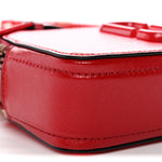 Saffiano Small Snapshot Camera Bag Red Beige