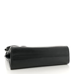 Calfskin Crocodile Embossed Effect Antony Messenger Crossbody Black