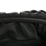 Smooth Butter Calf The Pouch Oversized Clutch Black