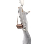Calfskin Crystal Vlogo Small Loco Shoulder Bag Rose Cannelle