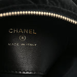 Velvet Diamanté Quilted Pocket Pouch Hobo Black