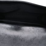 Calfskin Chevron Quilted Medium Boy Flap Black