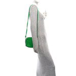 Nappa Intrecciato Mini Loop Camera Bag Parakeet