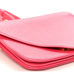 Calfskin Mount Envelope Bag Pink